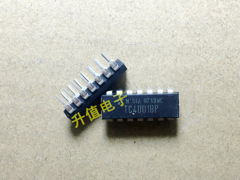 【升值电子】全新原装 直插TC4001BP 四2输入与非门 DIP