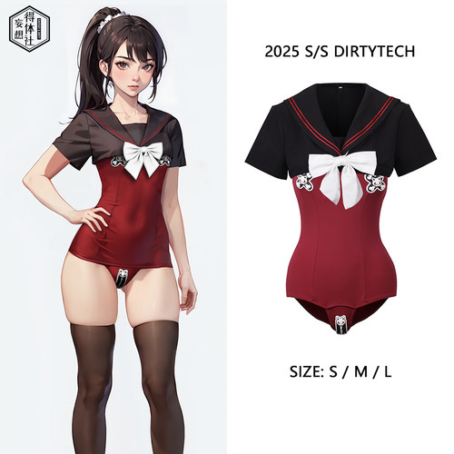 得体社日系死库水泳衣可爱暗黑