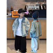 男童中大童韩版 凯文家童装 2026年早春新款 水洗休闲牛仔儿童外套