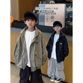 工装 凯文家童装 男童中大童韩版 新款 冲锋衣百搭休闲外套 2026年春季