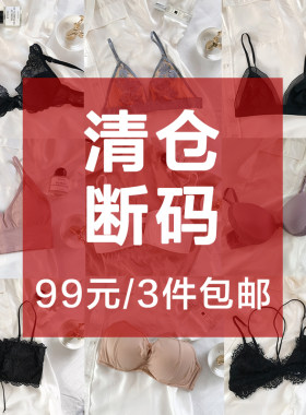 蕾丝无钢圈清仓特价美背性感法式