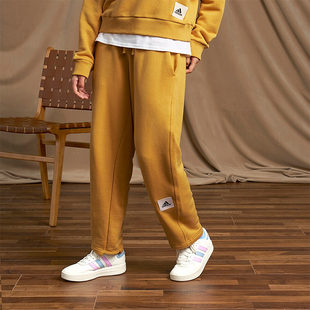 IA3001 Adidas 阿迪达斯正品 新款 女士针织宽松休闲运动裤