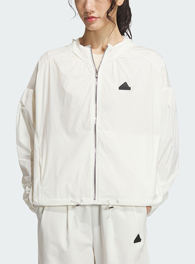 Adidas/阿迪达斯正品新款女士防晒UPF50+连帽夹克外套IM8837