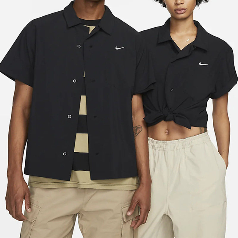 Nike/耐克正品夏季男女运动速干滑板保龄球短袖T恤衬衫DV9074-010