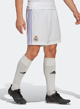 Adidas/阿迪达斯正品夏新款皇马足球男子运动休闲短裤H18484