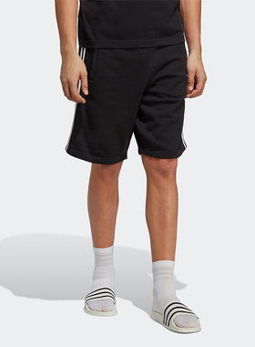 Adidas/阿迪达斯正品3-STRIPE SHORT透气男子运动短裤IA6351