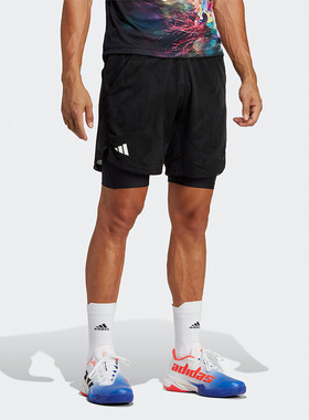 Adidas/阿迪达斯正品新款男子透气休闲运动训练短裤HT7218