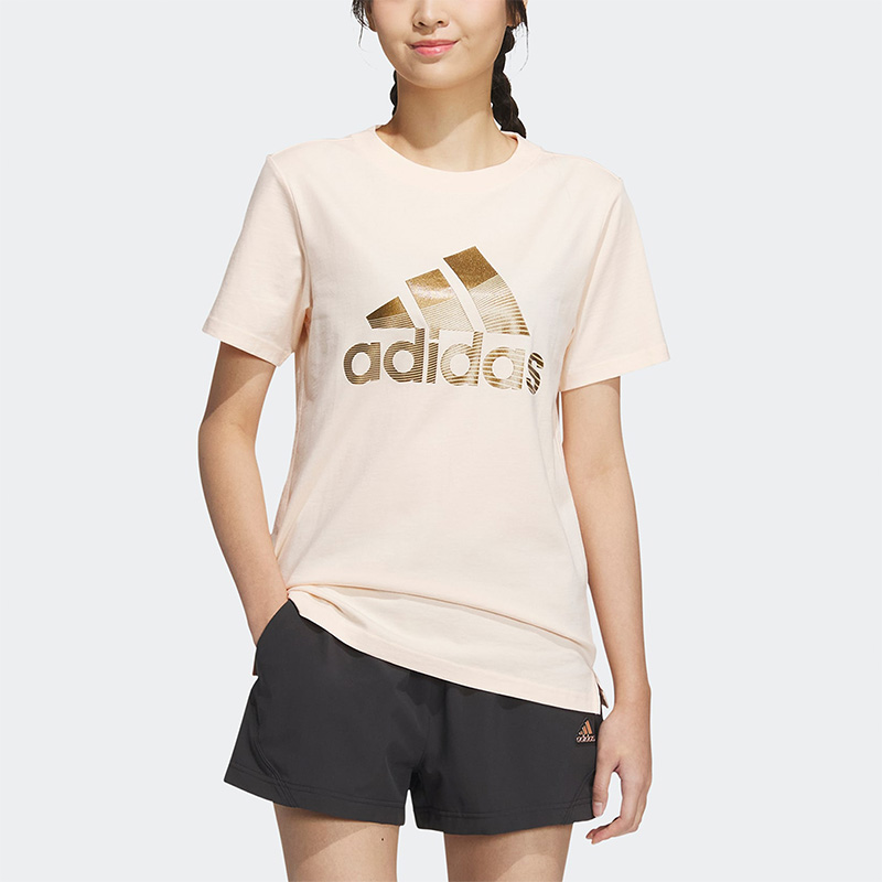 阿迪达斯女子运动短袖