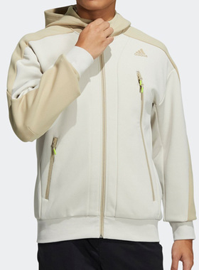 Adidas/阿迪达斯正品男子时尚运动宽松连帽针织外套 H39238