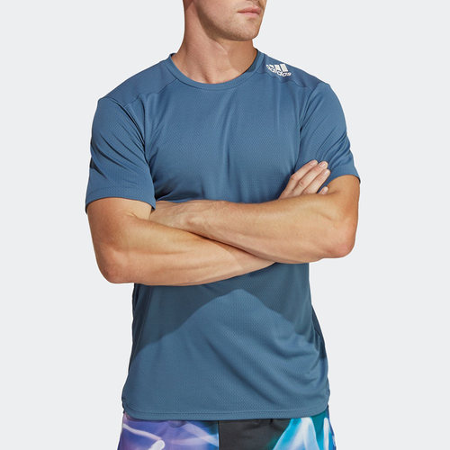 Adidas/阿迪达斯正品新款男子运动休闲健身透气短袖T恤HT8849