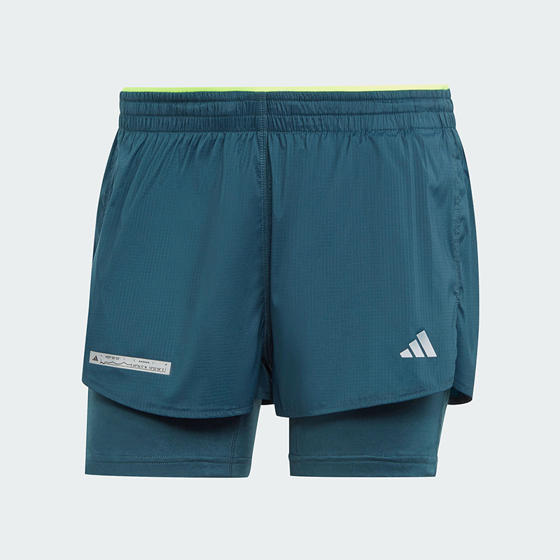 Adidas/阿迪达斯正品ULTI 2IN1女子透气跑步运动短裤HZ4481
