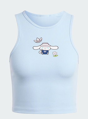 Adidas/阿迪达斯正品三叶草女士TANK TOP C 运动背心JG8052
