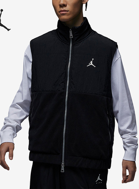 Nike/耐克正品Jordan男子时尚拼接防风保暖运动棉马甲FD8629
