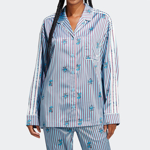 Adidas/阿迪达斯冬季三叶草女子运动长袖衬衫HY4571