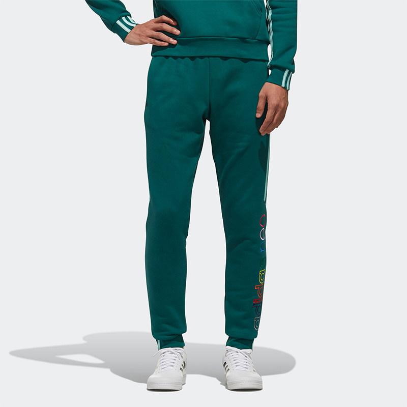 Adidas/阿迪达斯正品NEO男子针织宽松运动休闲束脚长裤EI0652