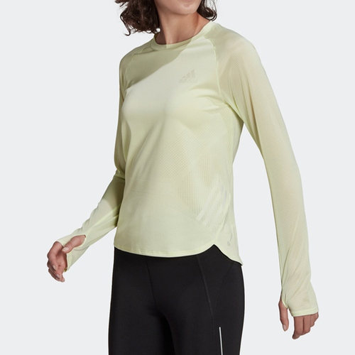 Adidas/阿迪达斯正品新款女子运动跑步休闲透气长袖T恤HB9318