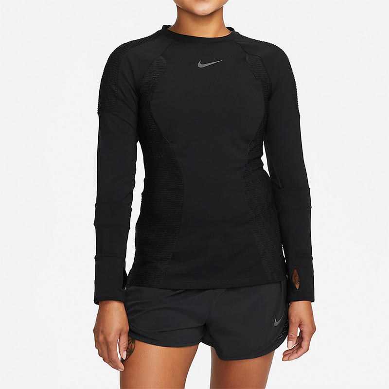 Nike/耐克正品冬季新款女子健身运动圆领长袖T恤DQ6639-010