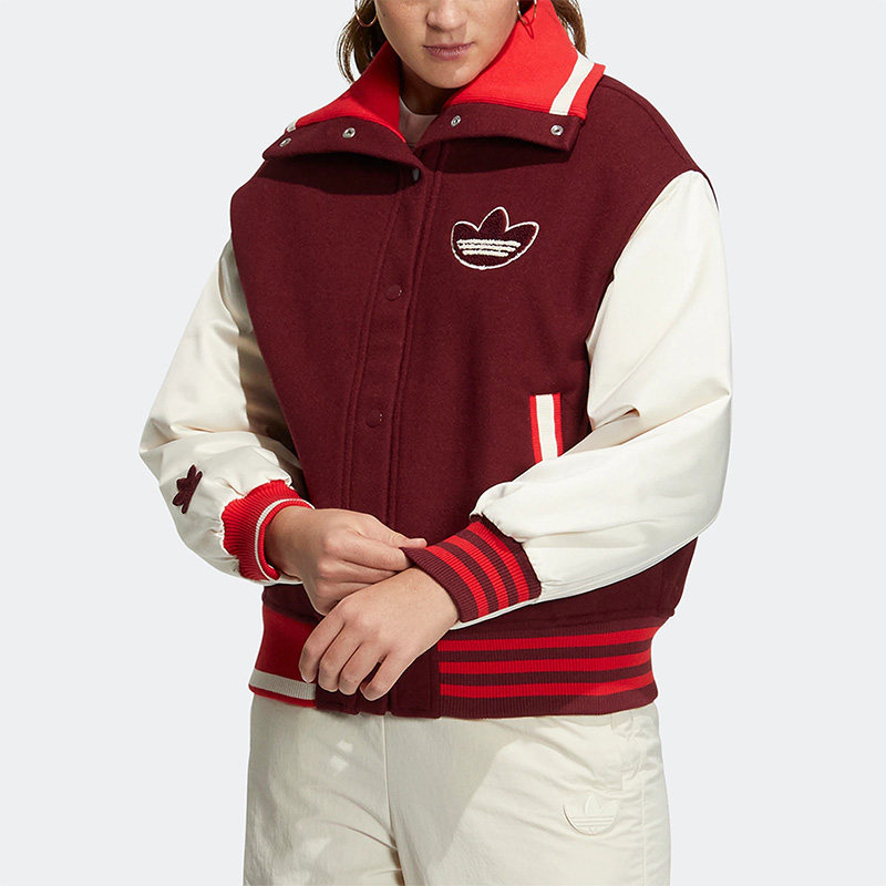 Adidas/阿迪达斯正品春季新款女子运动棒球服外套HY4185