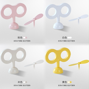 第三代 饰二合一旋转电动发条竹蜻蜓发条 充电粘贴款 汽车装