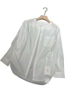 安西娅 长袖重工衬衫领子圆圈