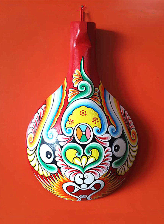 鼎麓 民间工艺品 手绘马勺脸谱 宝鸡社火脸谱 陕西文化艺术品挂件