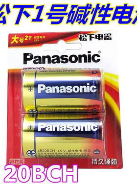 松下一号1号大号D型2节碱性电池LR20燃气煤气热水器手电专用电池