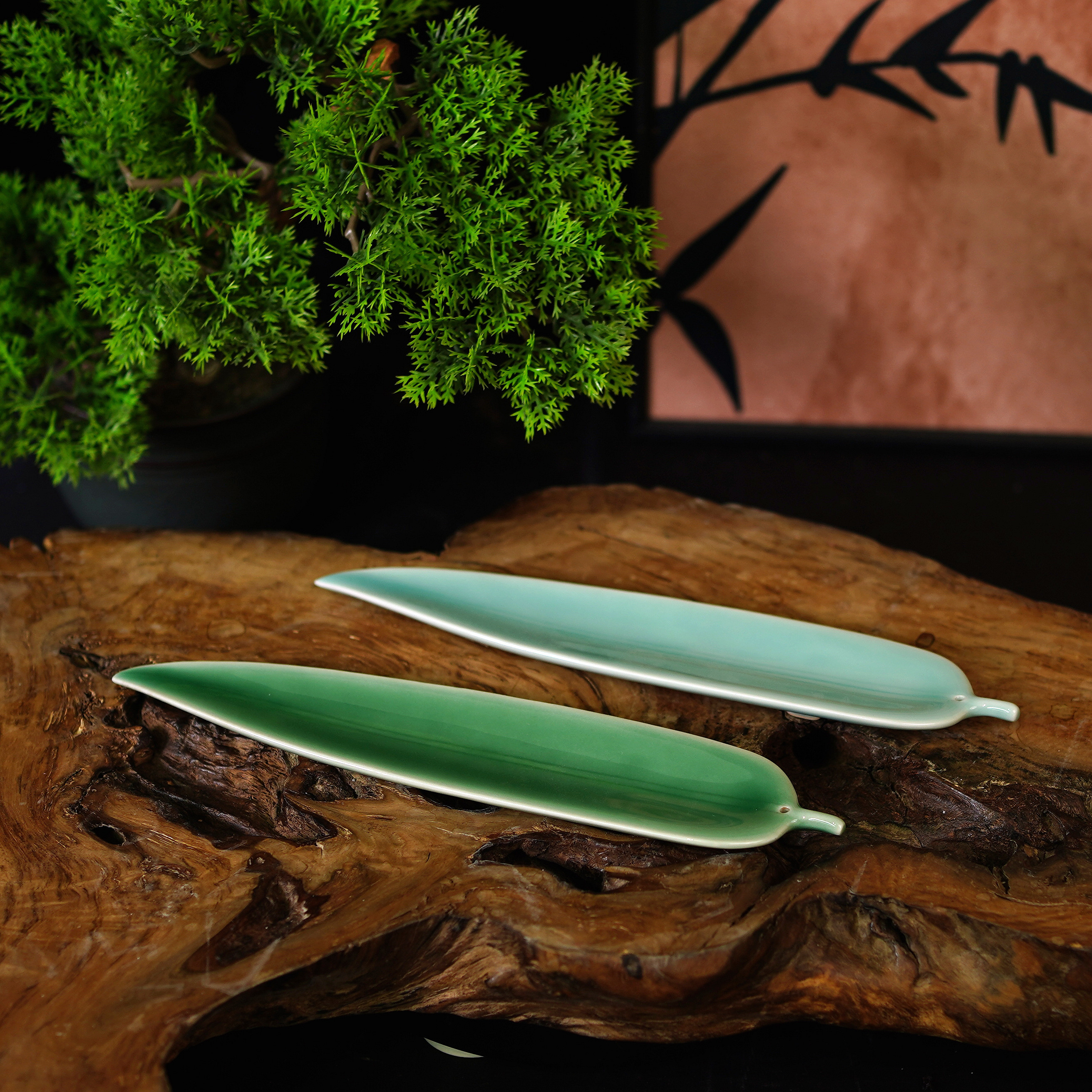 慧仙青瓷线香香插粉青 梅子青龙泉青瓷竹叶造型线香香插,餐饮具,茶道/香炉,淘宝优惠券,粉丝福利购,淘宝优惠卷