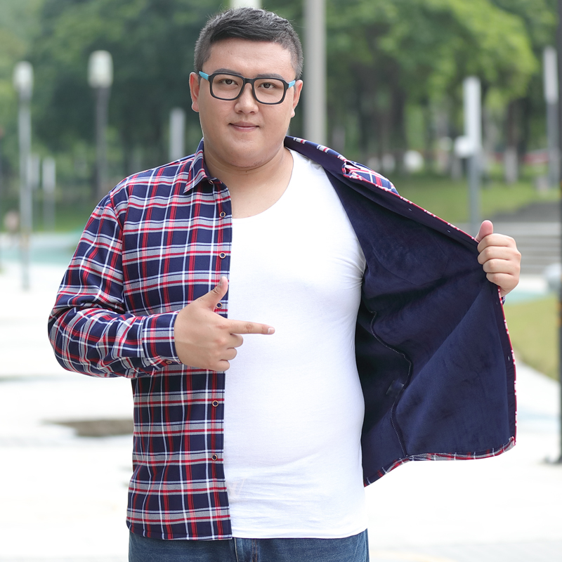 加肥加大胖子肥佬加厚保暖衣衣服