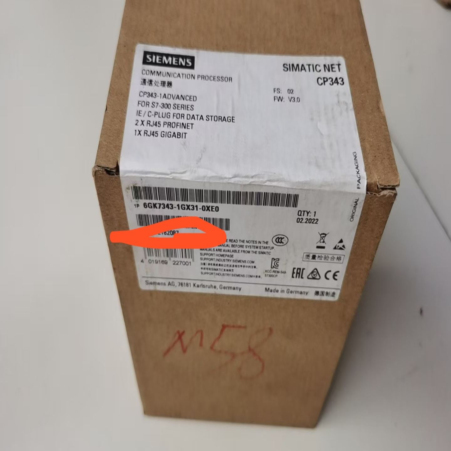 SIMATIC NET通信处理器CP343-1 ADV