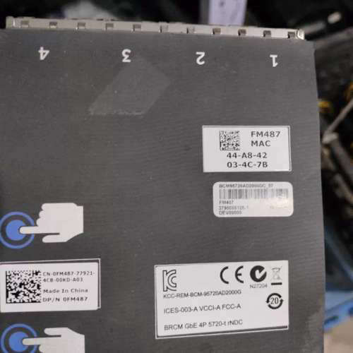 DELL R620 R720 R720XD I350 四口千兆网卡模块 0R1XFC 0FM487