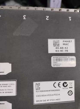 DELL R620 R720 R720XD I350 四口千兆网卡模块 0R1XFC 0FM487