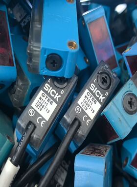 西克SICK GTE6-N1211光电传感器，蓝色外壳，带红
