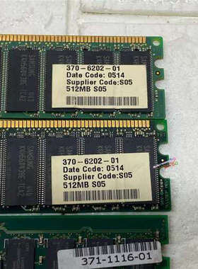 SUN V210 V240 B1500 B2500 PC2100 CL2.0 ECC 512M 内存370-6202