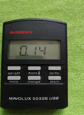高森GOSSEN高精度手持照度计MAVOLUX 5032 B USB