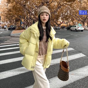 现货主推2023新款短款面包服白鸭绒羽绒服288A-915图片