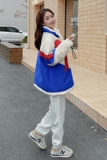 【大货1000件】蝴蝶结撞色拼接拼接羽绒服288A-917-P185控298，女装羽绒服，浙宝095(原288A)