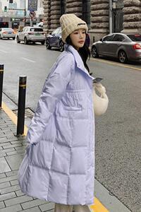 【档口现货】2023新款中长款立领白鸭绒羽绒服288A-921-P205-K328图片