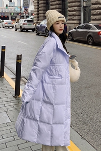 档口现货2023新款中长款立领白鸭绒羽绒服288A-921图片
