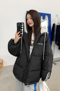 【现货 】卫衣帽运动短款白鸭绒羽绒服面包服288A-993-P185 控268图片