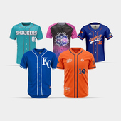 棒球服速干 短袖 美式 棒球服专业定制热转印比赛队服垒球订制开衫
