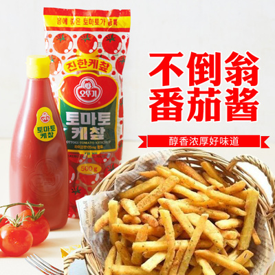 韩国不倒翁番茄酱300g进口番茄沙司手抓饼酱意大利面酱薯条汉堡酱