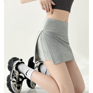 2025新款 女装 显瘦a字包臀裙运动防走光半身裙 夏季 侧开叉瑜伽裙裤