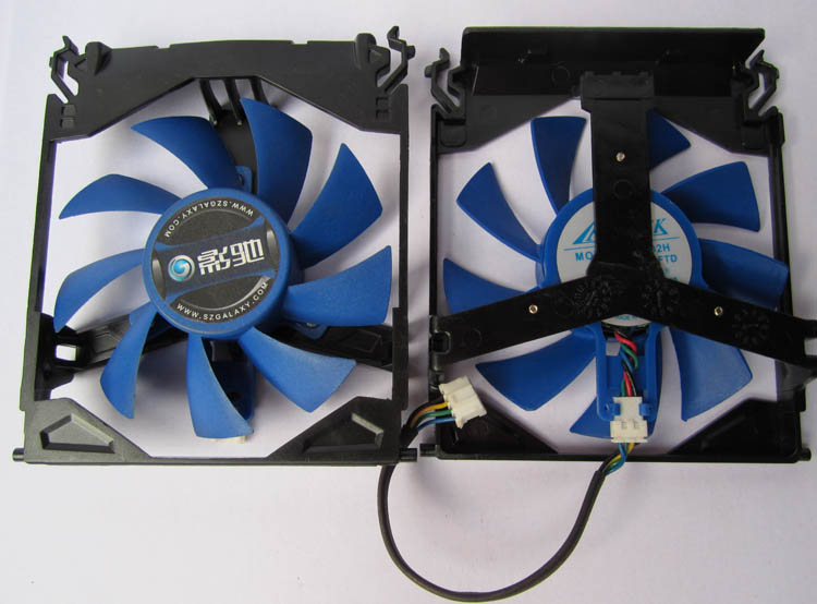 影驰GTS450GTX460虎将黑将风扇