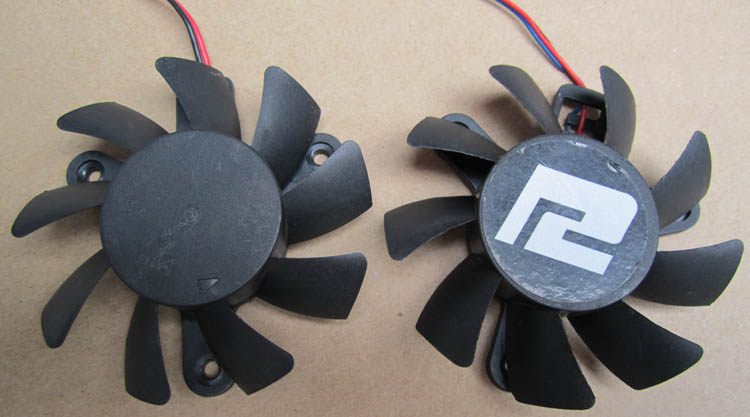 迪兰hd4830雷钻hd4850星钻显卡风扇 t127015dm 直径6.5 孔距4.7cm