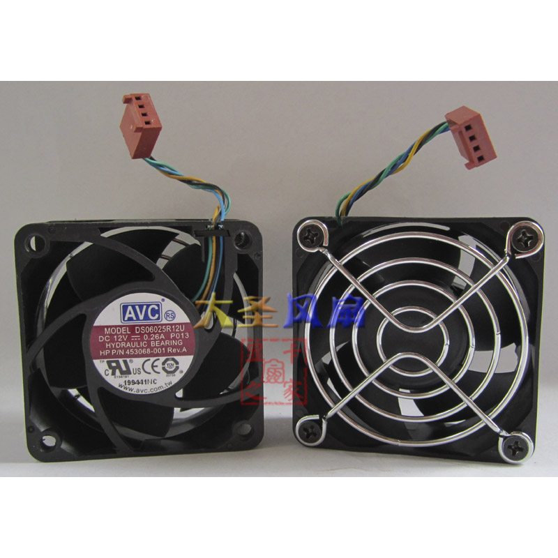AVCDS06025R12U6cm4线散热风扇