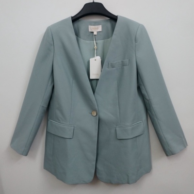 微瑕疵 VELWIN蔚雯 高级感通勤百搭一粒扣西装外套 有垫肩 L码