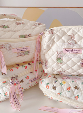 QueenJ Studio 大容量手提收纳包护肤品化妆包便携式洗漱包妈咪包