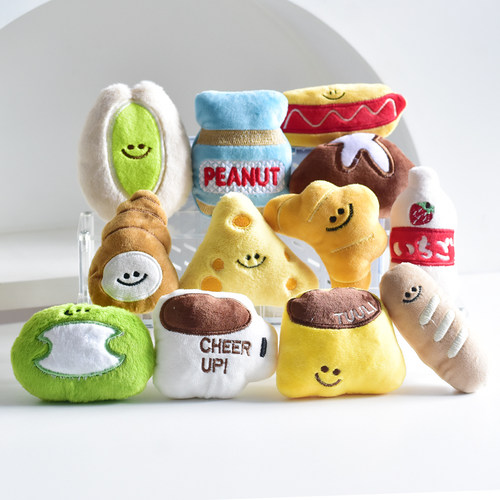 狗狗毛绒发声玩具下午茶系列