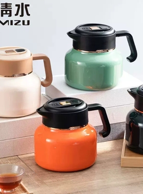 清水保温水壶家用焖茶壶白茶闷泡壶316不锈钢泡茶壶热瓶暧壶6282