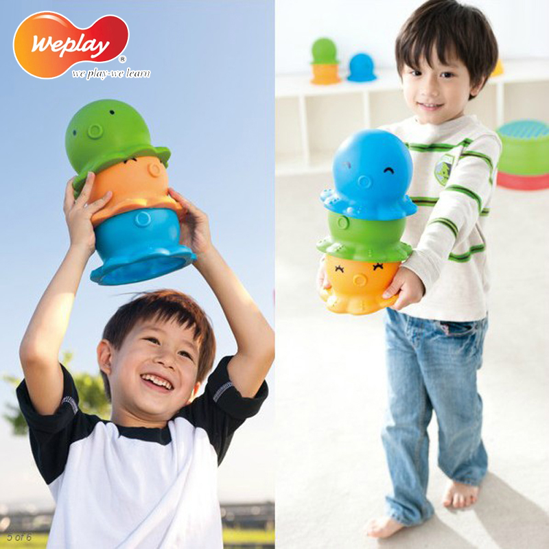 台湾Weplay 章鱼帽3个 幼儿园早教儿童前庭平衡感统训练器材玩具